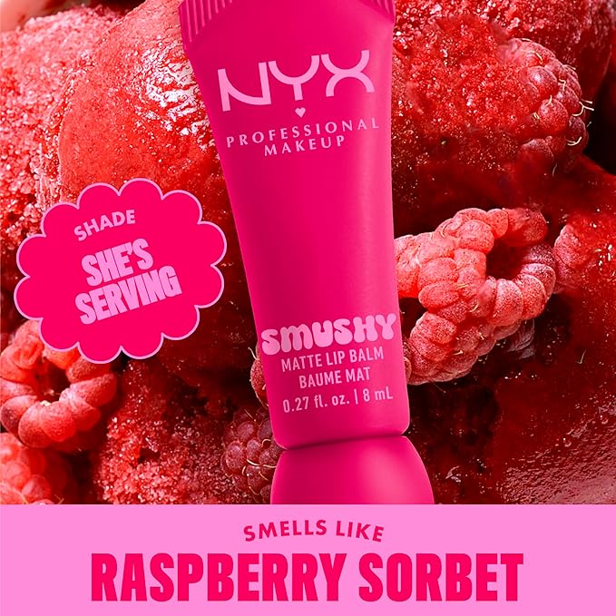NYX Smushy Matte Lip Balm SMB04- She's Serving