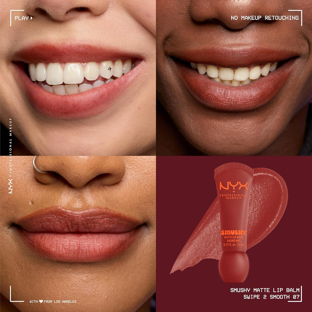 NYX Smushy Matte Lip Balm SMB07- Swipe 2 Smooth