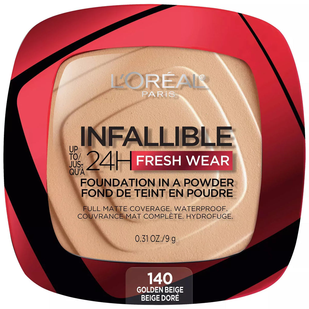 L'Oreal Paris Infallible 24H Fresh Wear Powder - 140 Golden Beige