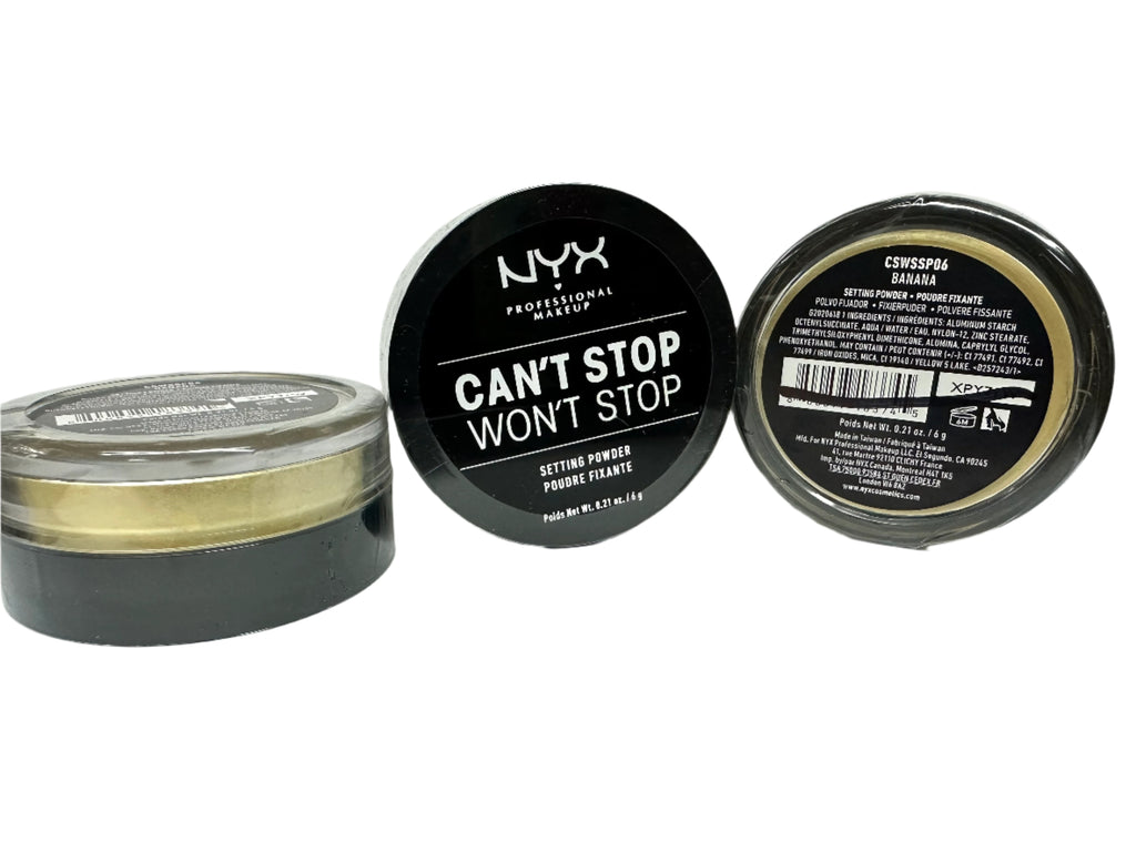 NYX Can't Stop Won't Stop Setting Powder - Banana
