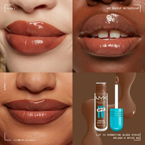 NYX Lip I.V Hydrating Lip Gloss Serum -  Splash n Spice