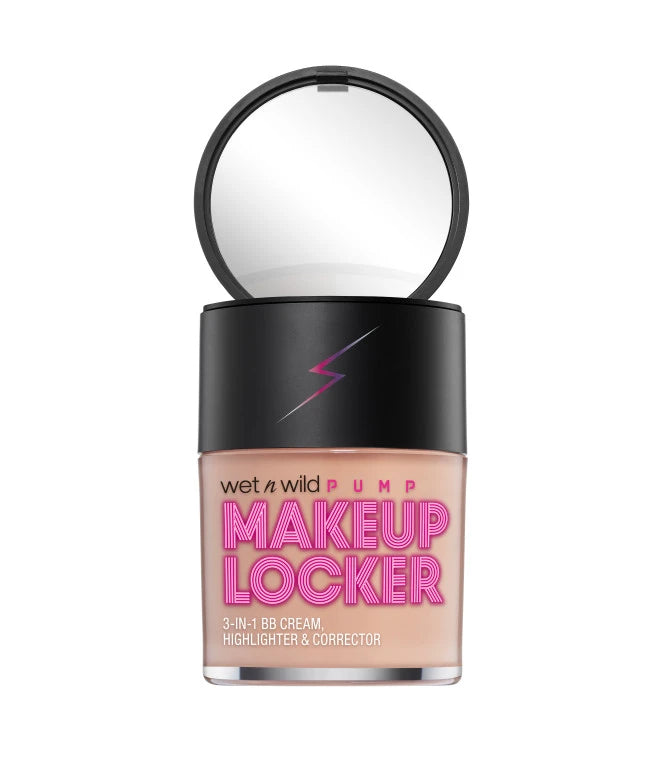 WET N' WILD MAKEUP LOCKER- 3-IN-1 SHEER BB CREAM, HIGHLIGHTER & CORRECTOR- LIGHT