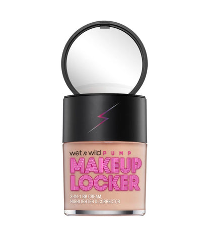 WET N' WILD MAKEUP LOCKER- 3-IN-1 SHEER BB CREAM, HIGHLIGHTER & CORRECTOR- LIGHT