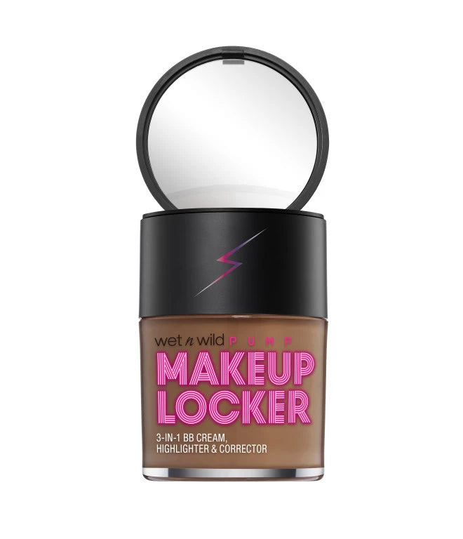 WET N' WILD MAKEUP LOCKER- 3-IN-1 SHEER BB CREAM, HIGHLIGHTER & CORRECTOR- DEEP