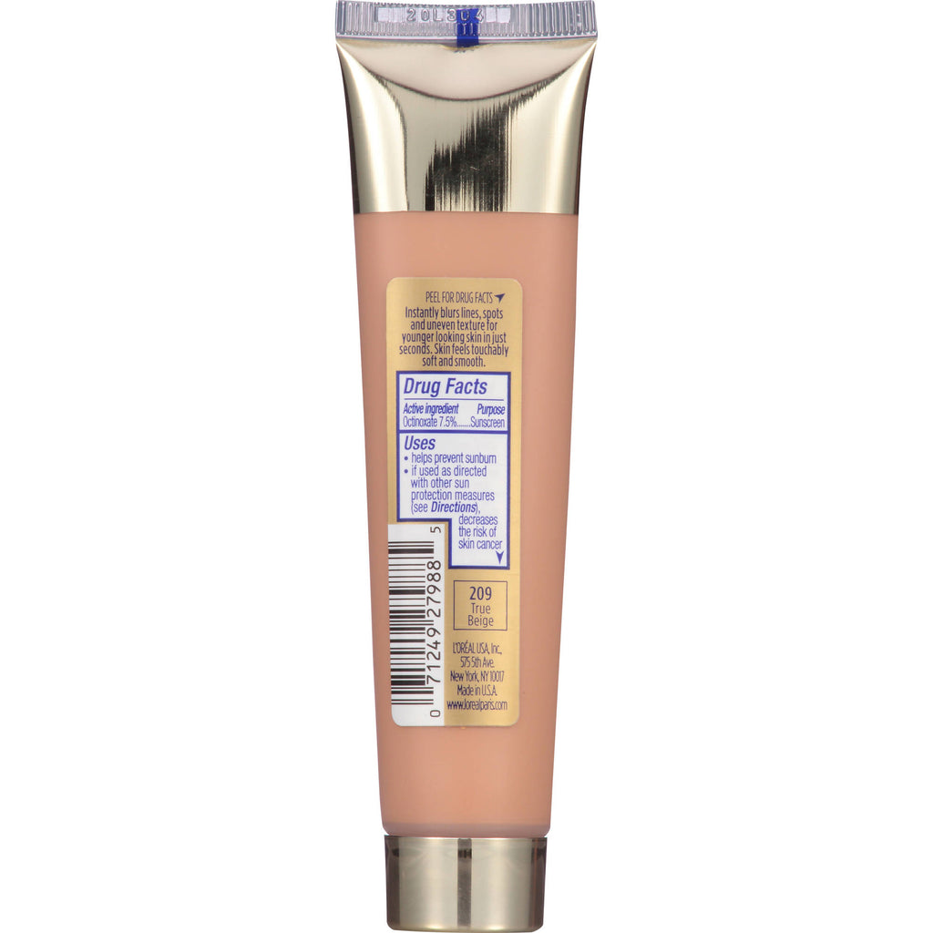L'OREAL PARIS VISIBLE LIFT BLUR FOUNDATION "209 TRUE BEIGE"