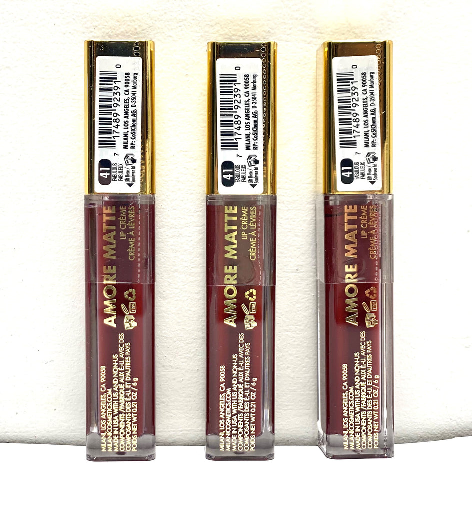"MILANI AMORE SOFT MATTE LIP CREME "41 FABULOUS"