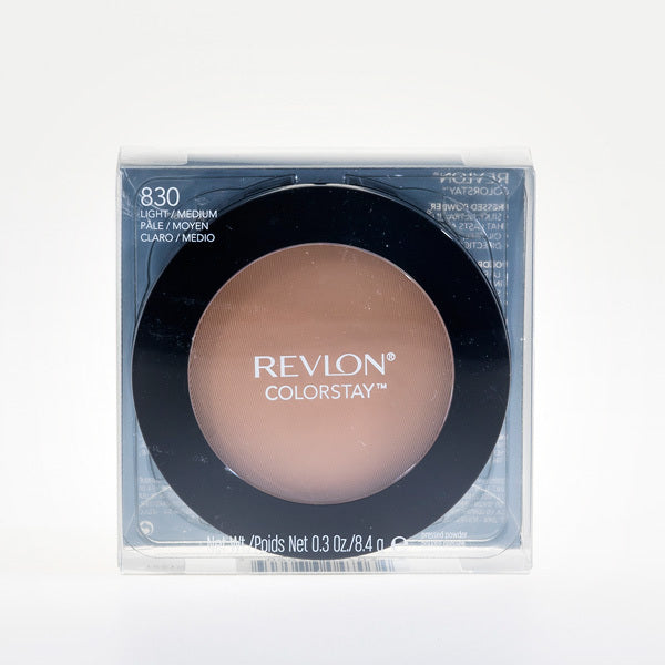 REVLON COLORSTAY FINISHING PRESSED POWDERS- LIGHTWEIGHT AND OIL-FREE "830 LIGHT/MEDIUM"