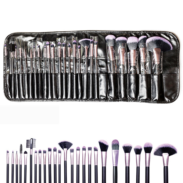 SHUE 24 Pc Purple Makeup Brush Set
