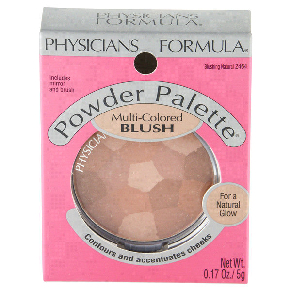 PHYSICIANS FORMULA POWDER PALETTE MULTI-COLORED BLUSH "BLUSHING NATURAL"