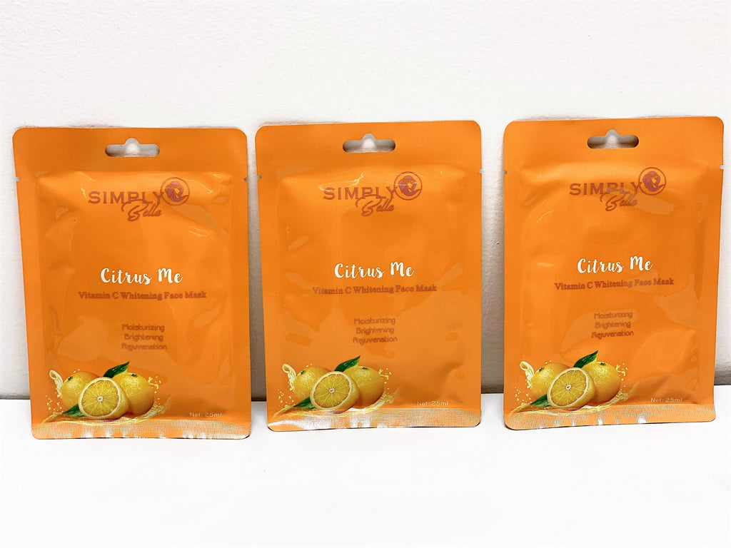 SIMPLY BELLA "CITRUS ME" VITAMIN C WHITENING FACE MASK