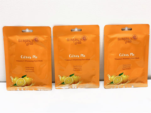 SIMPLY BELLA "CITRUS ME" VITAMIN C WHITENING FACE MASK