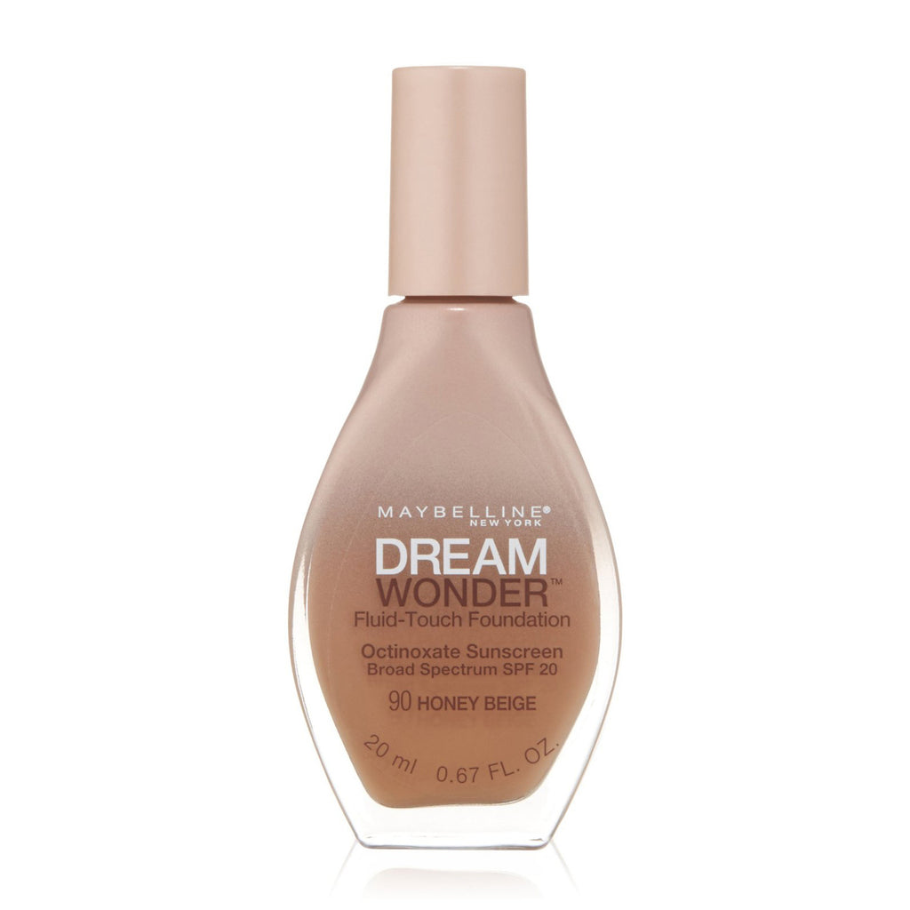 MAYBELLINE DREAM WONDER FLUID-TOUCH FOUNDATION "90 HONEY BEIGE"