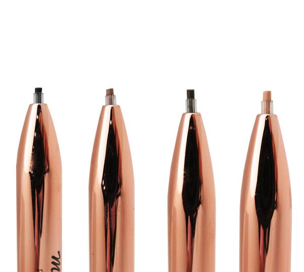 BE BELLA FOREVER COSMETICS MULTIPLE EYEBROW 4 IN 1 LINER PEN (GOLD) 6 PIECE DISPLAY
