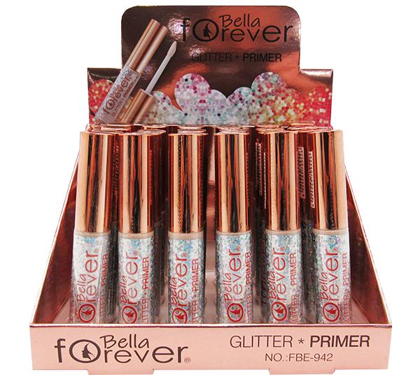 BE BELLA FOREVER COSMETICS GLITTER PRIMERS 24 PIECE DISPLAY