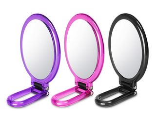 BH Cosmetics Folding Handheld Assorted Colors Makeup Mirror