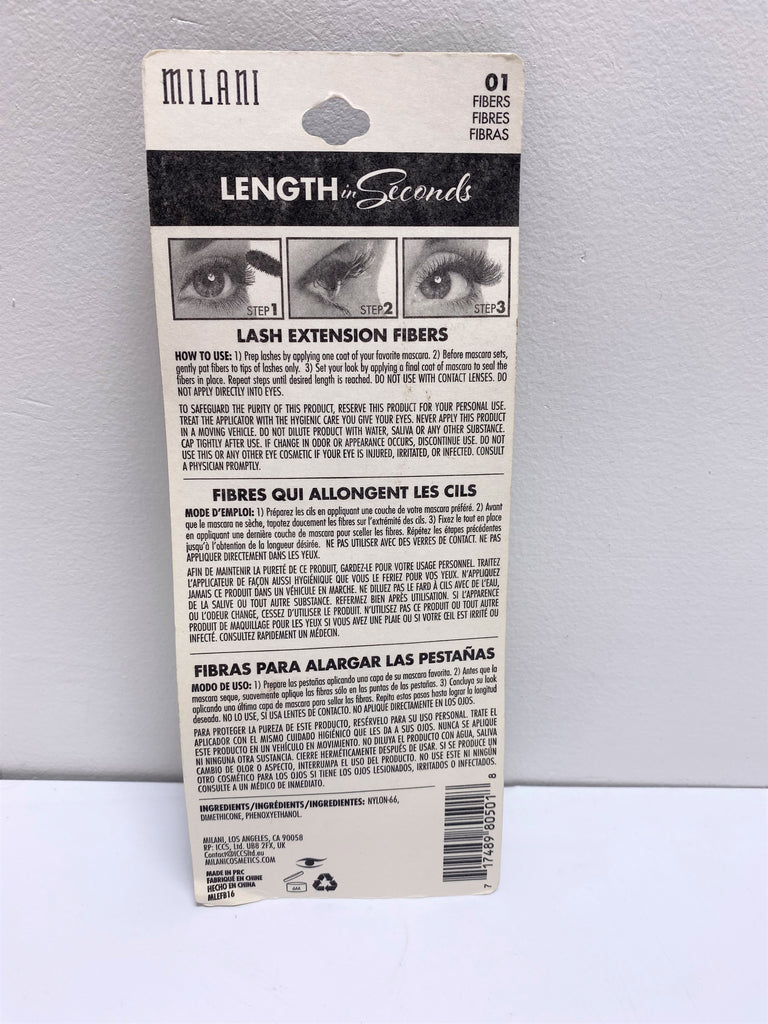 MILANI LENGTH IN SECONDS LASH EXTENSIONS FIBERS PRIMER