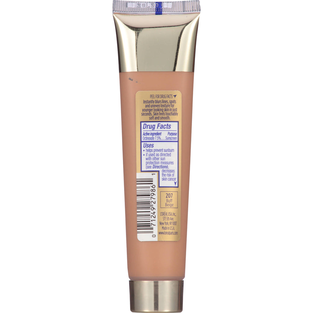 L'OREAL PARIS VISIBLE LIFT BLUR FOUNDATION "207 BUFF BEIGE"