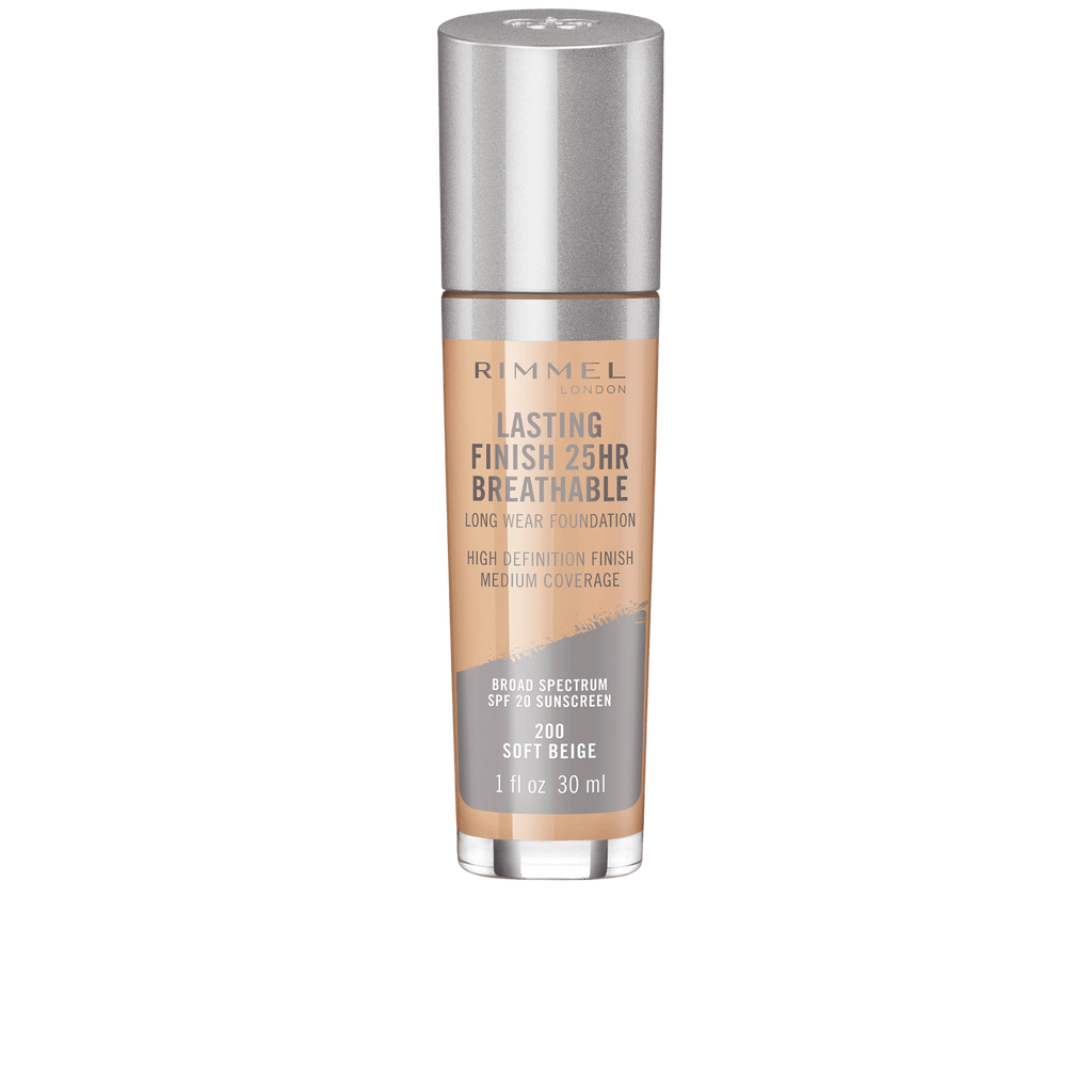 RIMMEL LONDON "LASTING FINISH 25HR BREATHABLE FOUNDATION"
