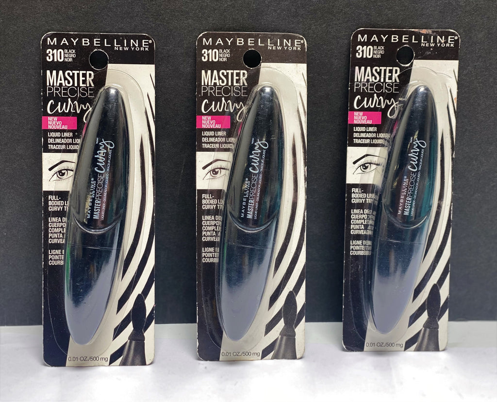 ASSORTED MAYBELLINE MASTER PRECISE CURVY LIQUID EYELINERS