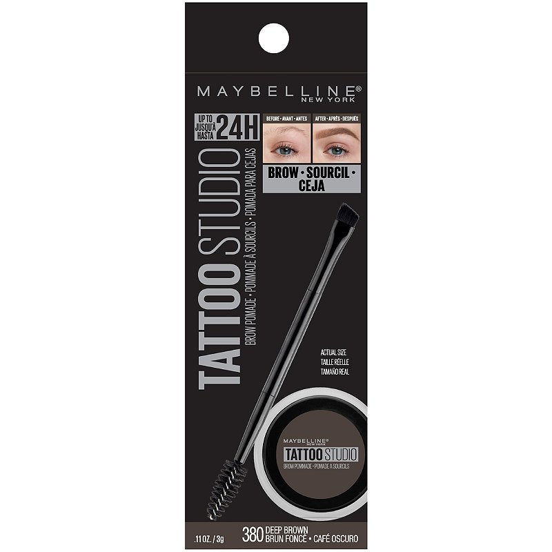 MAYBELLINE "TATTOO STUDIO BROW POMADE LONG LASTING, BUILDABLE EYEBROW MAKEUP"