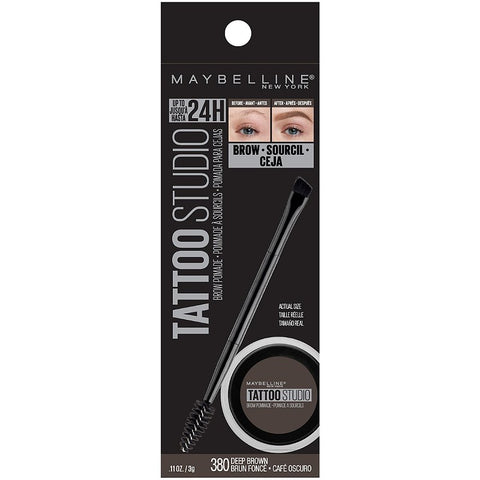 MAYBELLINE "TATTOO STUDIO BROW POMADE LONG LASTING, BUILDABLE EYEBROW MAKEUP"