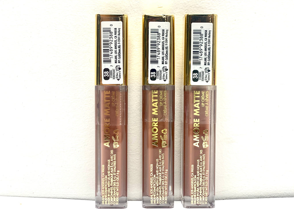 "MILANI AMORE SOFT MATTE LIP CREME "38 STUNNING"