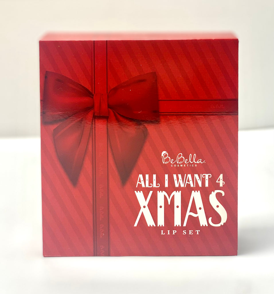 BE BELLA COSMETICS "ALL I WANT XMAS LIP SET"