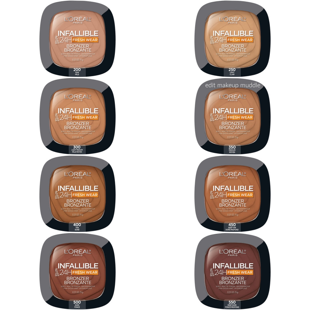 L'Oreal Paris Infallible Soft Matte Bronzer - Assorted