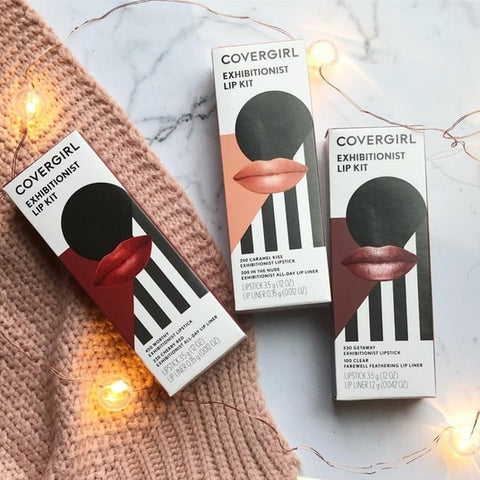 COVERGIRL ASSORTED EXHIBITIONISTLIP STICK LIP KIT