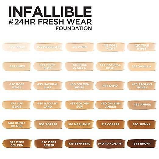 INFALLIBLE 24 HOUR FRESH WEAR FOUNDATIONS, LIGHTWEIGHT
