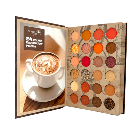 Simply Bella Coffee Time Pressed Pigment Book Palette – Full Face Set