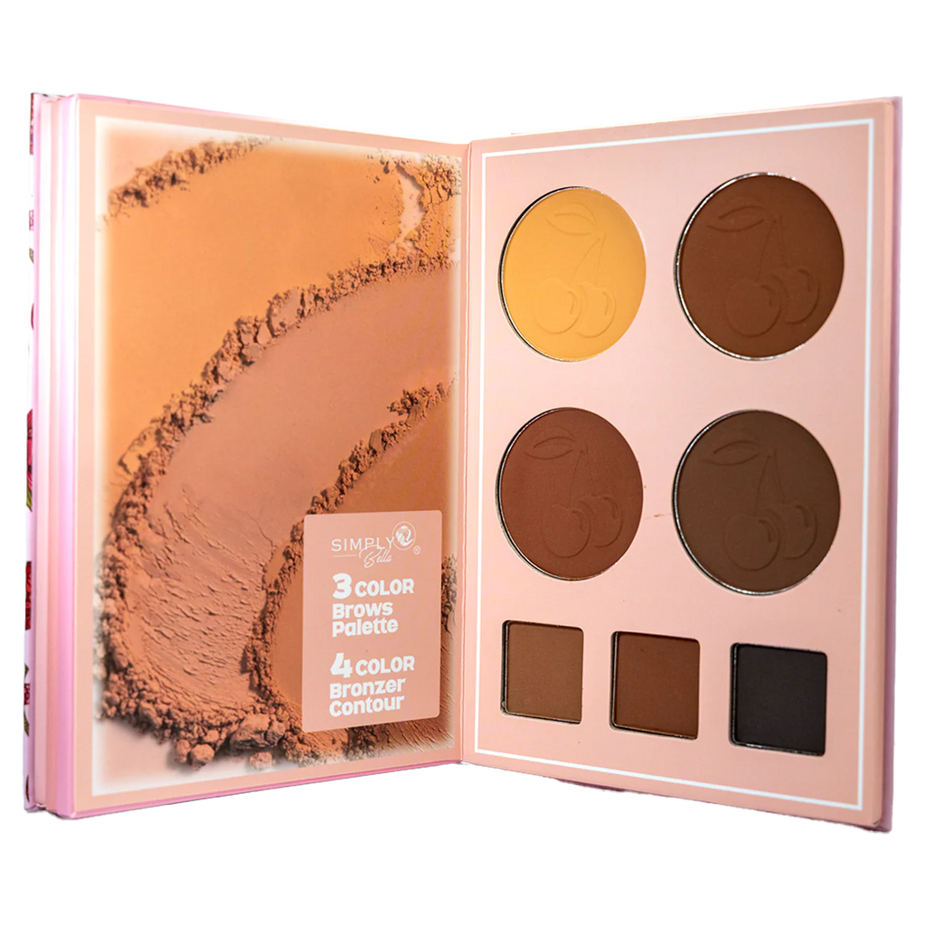 Simply Bella Palette Book – Blush, Brow, Contour & Highlight - Cherrylicious