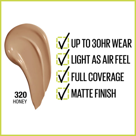 Maybelline Super Stay Liquid Foundation Longwear - 320 Honey