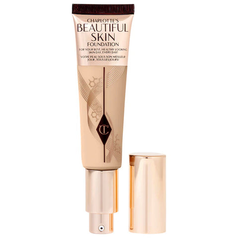 Charlotte Tilbury Beautiful Skin Medium Coverage Liquid Foundation with Hyaluronic Acid - 4 Warm