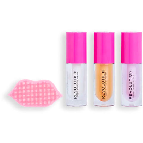 Makeup Revolution Kiss & Go Glaze Lip Care Gift Set