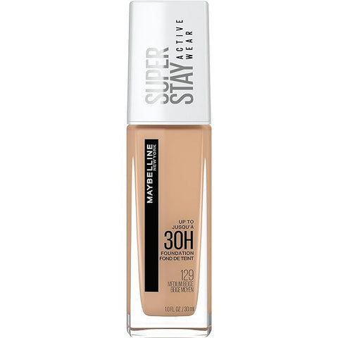 Maybelline Super Stay Liquid Foundation Makeup - 129 Medium Beige