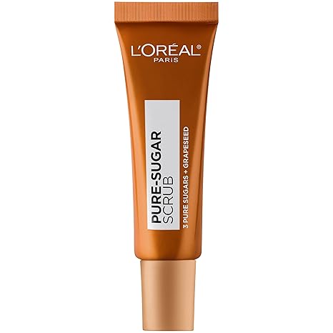 L'Oreal Pure Sugar Lip Scrub with Grape Seed to Soften and Shine