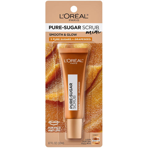L'Oreal Pure Sugar Lip Scrub with Grape Seed to Soften and Shine