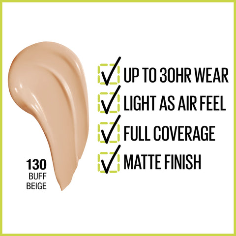 Maybelline Super Stay Liquid Foundation Makeup - 130 Buff Beige