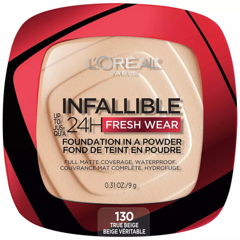 L'Oreal Paris Infallible 24H Fresh Wear Powder - 130 True Beige