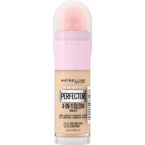 Maybelline Instant Age Rewind Perfector 4 in 1 Glow Foundation - 0.5 Fair - Light Cool