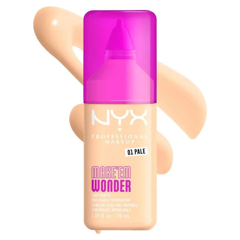 NYX Make ‘Em Wonder Soft Matte Buildable Foundation - 01 Pale