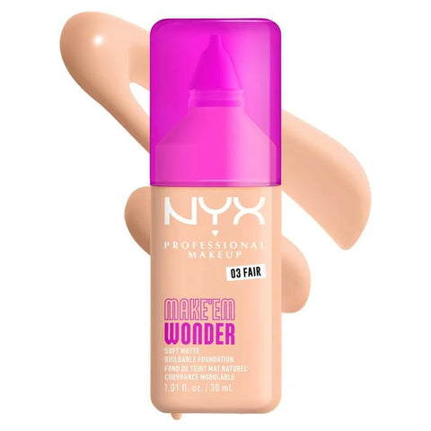 NYX Make ‘Em Wonder Soft Matte Buildable Foundation - 03 Fair