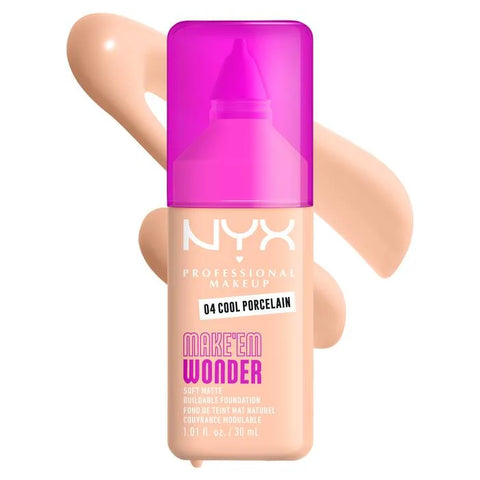 NYX Make ‘Em Wonder Soft Matte Buildable Foundation - 04 Cool Porcelain