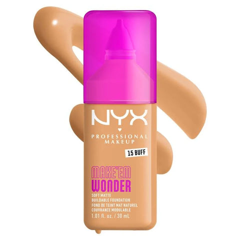 NYX Make ‘Em Wonder Soft Matte Buildable Foundation - 15 Buff