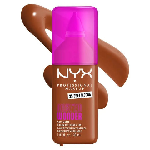 NYX Make ‘Em Wonder Soft Matte Buildable Foundation - 35 Soft Mocha