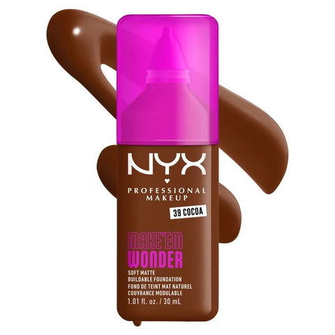 NYX Make ‘Em Wonder Soft Matte Buildable Foundation - 39 Cocoa