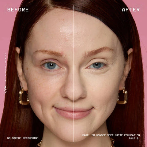 NYX Make ‘Em Wonder Soft Matte Buildable Foundation - 01 Pale