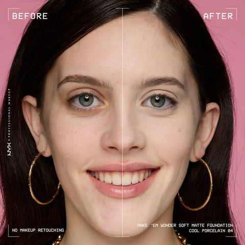 NYX Make ‘Em Wonder Soft Matte Buildable Foundation - 04 Cool Porcelain