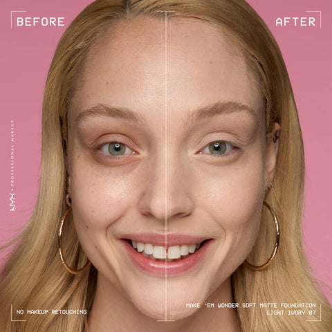 NYX Make ‘Em Wonder Soft Matte Buildable Foundation - 07 Light Ivory